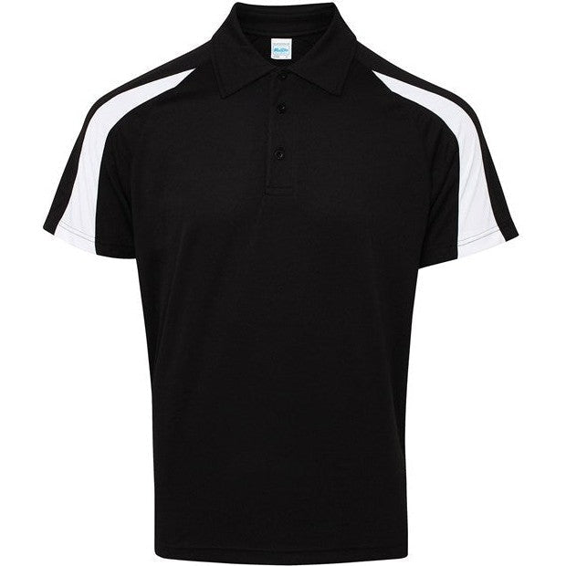 Awdis Just Cool Contrast Polo Shirt Lightweight Raglan Sleeves Team Sports