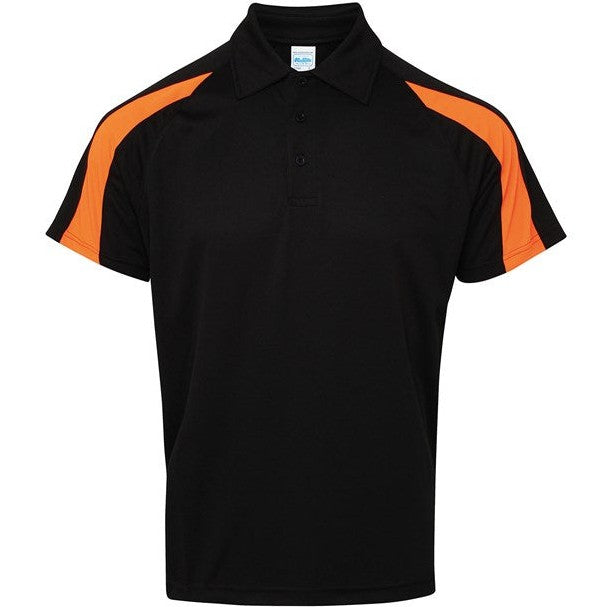Awdis Just Cool Contrast Polo Shirt Lightweight Raglan Sleeves Team Sports