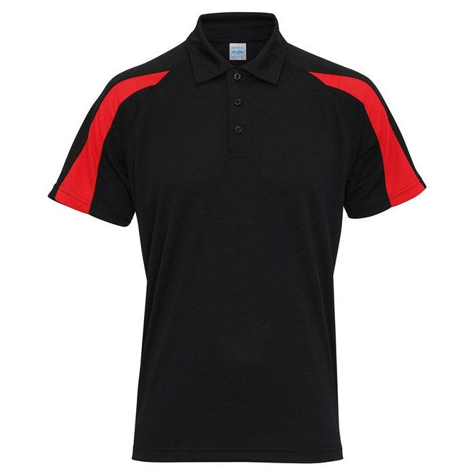 Awdis Just Cool Contrast Polo Shirt Lightweight Raglan Sleeves Team Sports