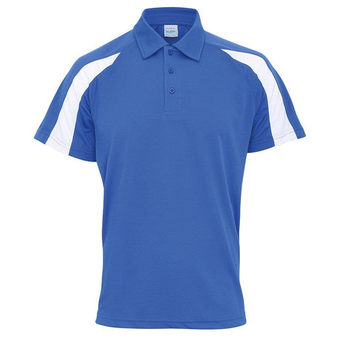 Awdis Just Cool Contrast Polo Shirt Lightweight Raglan Sleeves Team Sports