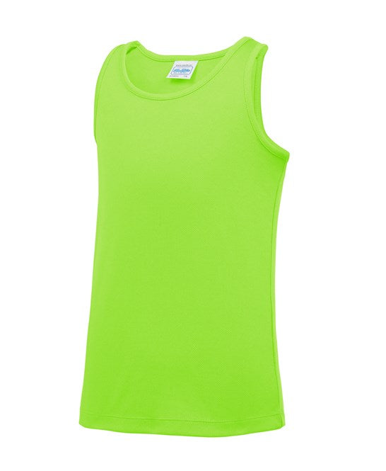Awdis Just Cool Kids Vest Lightweight Moisture-Wicking Sporty Fit UPF 30+
