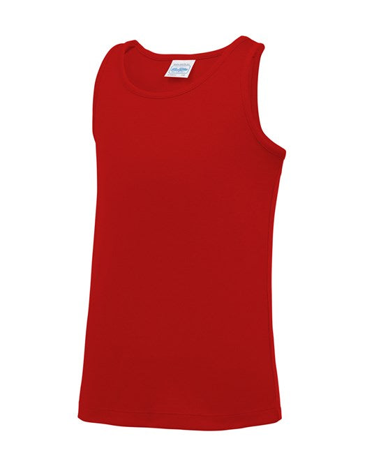 Awdis Just Cool Kids Vest Lightweight Moisture-Wicking Sporty Fit UPF 30+