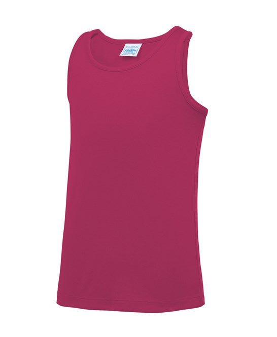 Awdis Just Cool Kids Vest Lightweight Moisture-Wicking Sporty Fit UPF 30+