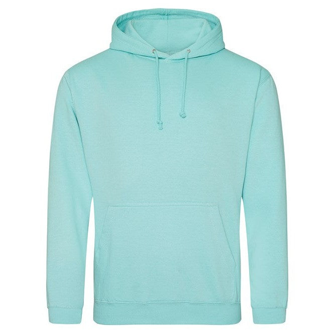 Awdis Just Hoods Peppermint College Hoodie Soft Cotton Pouch Pocket WRAP
