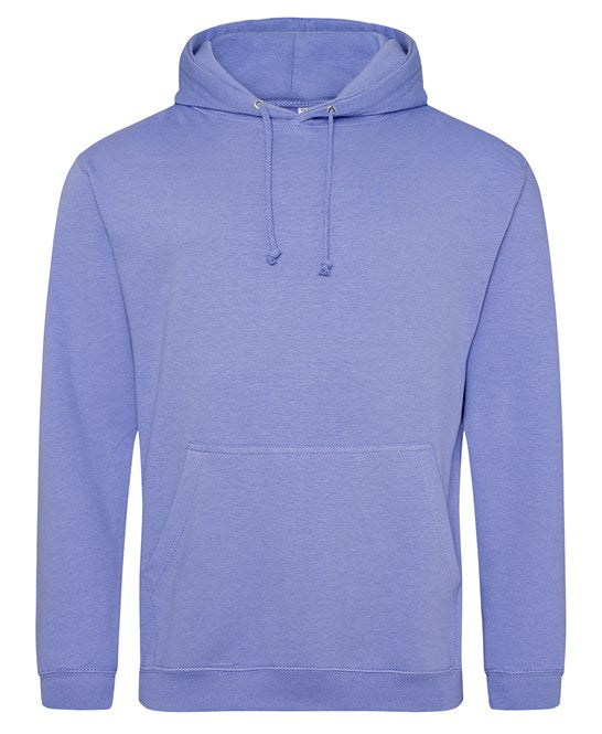 Awdis Just Hoods College Hoodie True Violet Soft Cotton Pouch Pocket WRAP