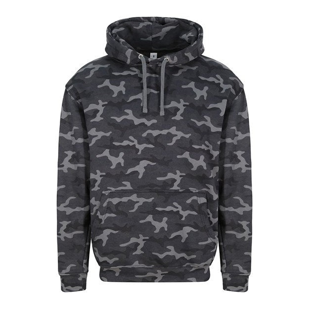 Awdis Just Hoods Camo Hoodie Classic Print Kangaroo Pocket Soft Cotton Blend