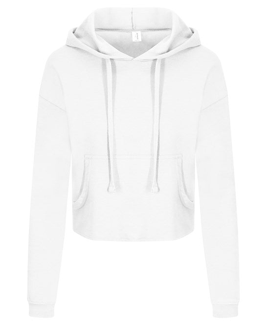 Awdis Just Hoods Women's Cropped Hoodie Soft Cotton Blend Relaxed Fit XXS-XL