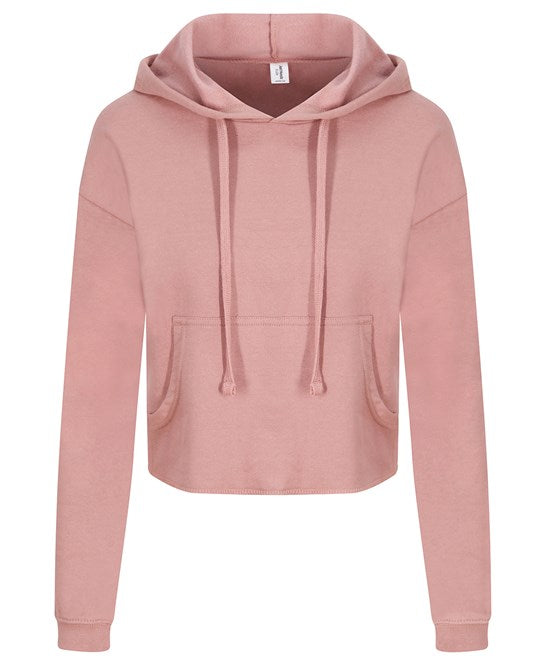 Awdis Just Hoods Women's Cropped Hoodie Soft Cotton Blend Relaxed Fit XXS-XL