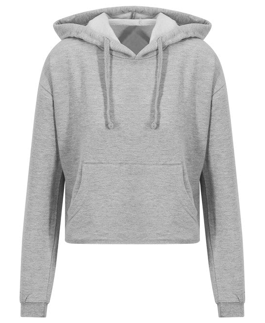 Awdis Just Hoods Women's Cropped Hoodie Soft Cotton Blend Relaxed Fit XXS-XL
