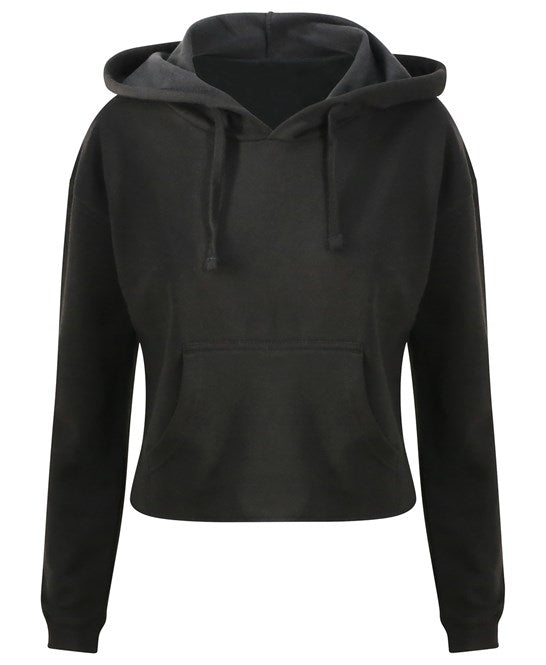 Awdis Just Hoods Women's Cropped Hoodie Soft Cotton Blend Relaxed Fit XXS-XL