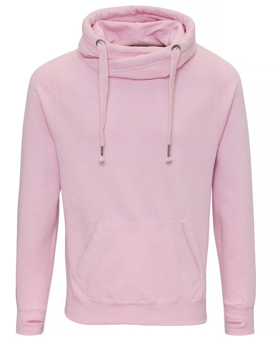 Awdis Just Hoods Heavyweight Crossover Neck Hoodie with Pouch Pockets