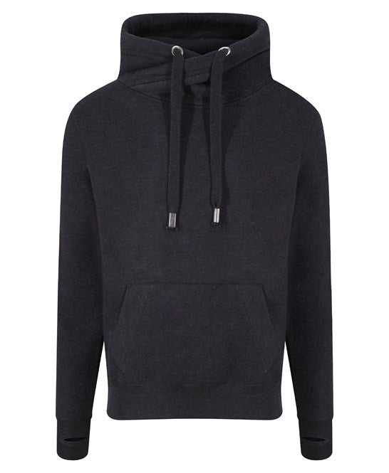 Awdis Just Hoods Heavyweight Crossover Neck Hoodie with Pouch Pockets