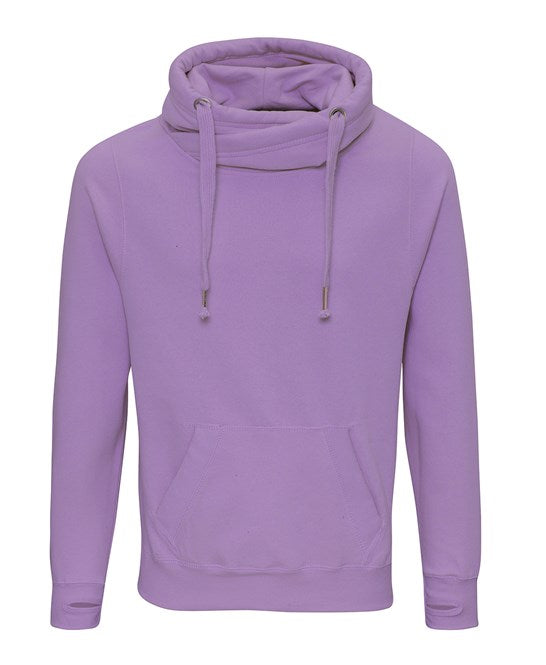 Awdis Just Hoods Heavyweight Crossover Neck Hoodie with Pouch Pockets