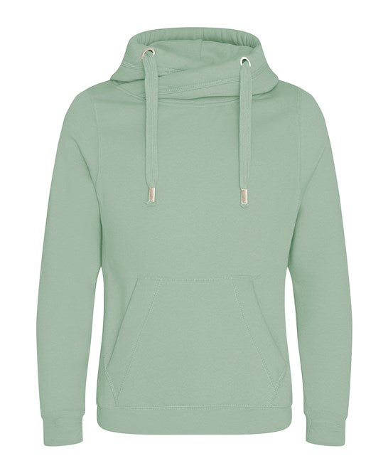 Awdis Just Hoods Heavyweight Crossover Neck Hoodie with Pouch Pockets