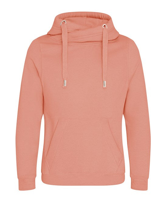 Awdis Just Hoods Heavyweight Crossover Neck Hoodie with Pouch Pockets