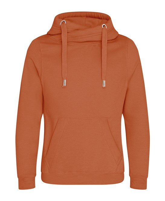 Awdis Just Hoods Heavyweight Crossover Neck Hoodie with Pouch Pockets