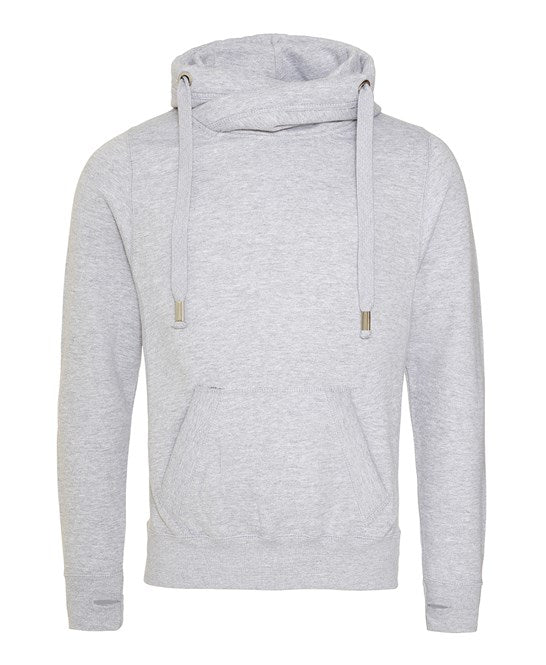 Awdis Just Hoods Heavyweight Crossover Neck Hoodie with Pouch Pockets