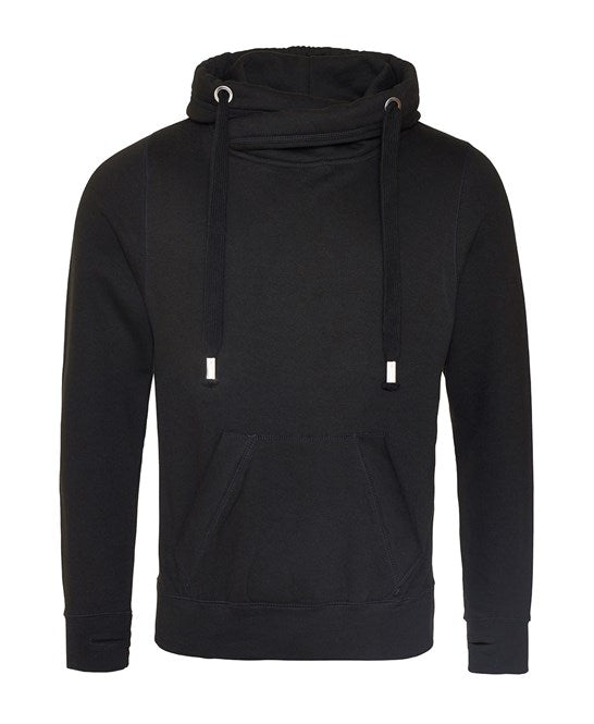Awdis Just Hoods Heavyweight Crossover Neck Hoodie with Pouch Pockets