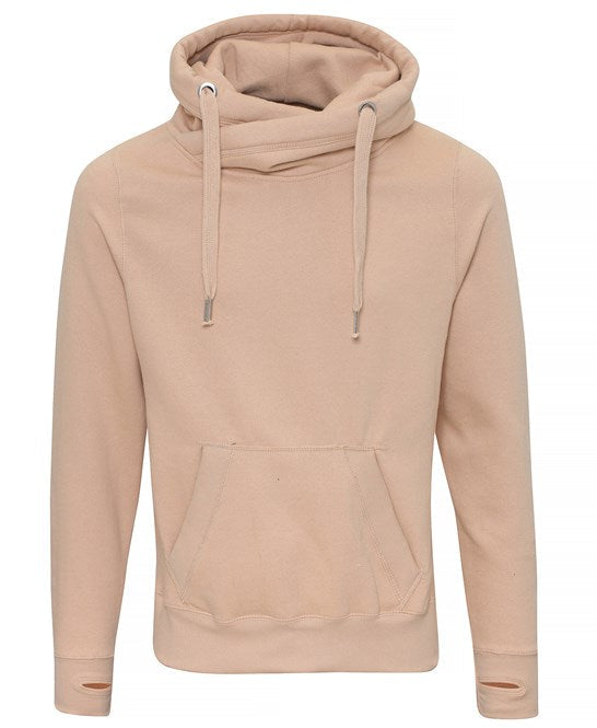 Awdis Just Hoods Heavyweight Crossover Neck Hoodie with Pouch Pockets