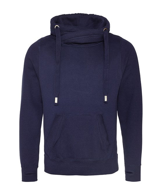Awdis Just Hoods Heavyweight Crossover Neck Hoodie with Pouch Pockets