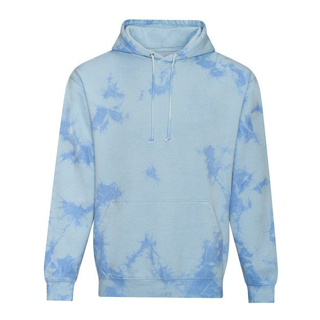 Awdis Just Hoods Tie Dye Hoodie Unique Design Kangaroo Pocket Relaxed Fit