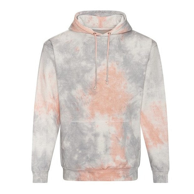 Awdis Just Hoods Tie Dye Hoodie Unique Design Kangaroo Pocket Relaxed Fit