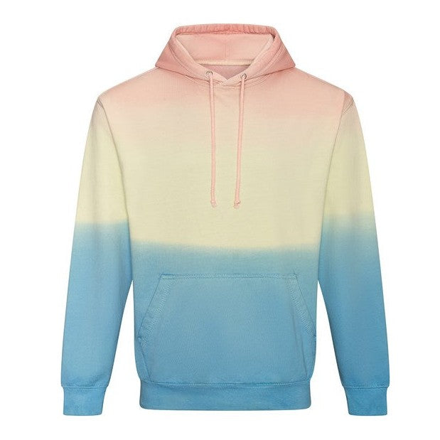 Awdis Just Hoods Tie Dye Hoodie Unique Design Kangaroo Pocket Relaxed Fit