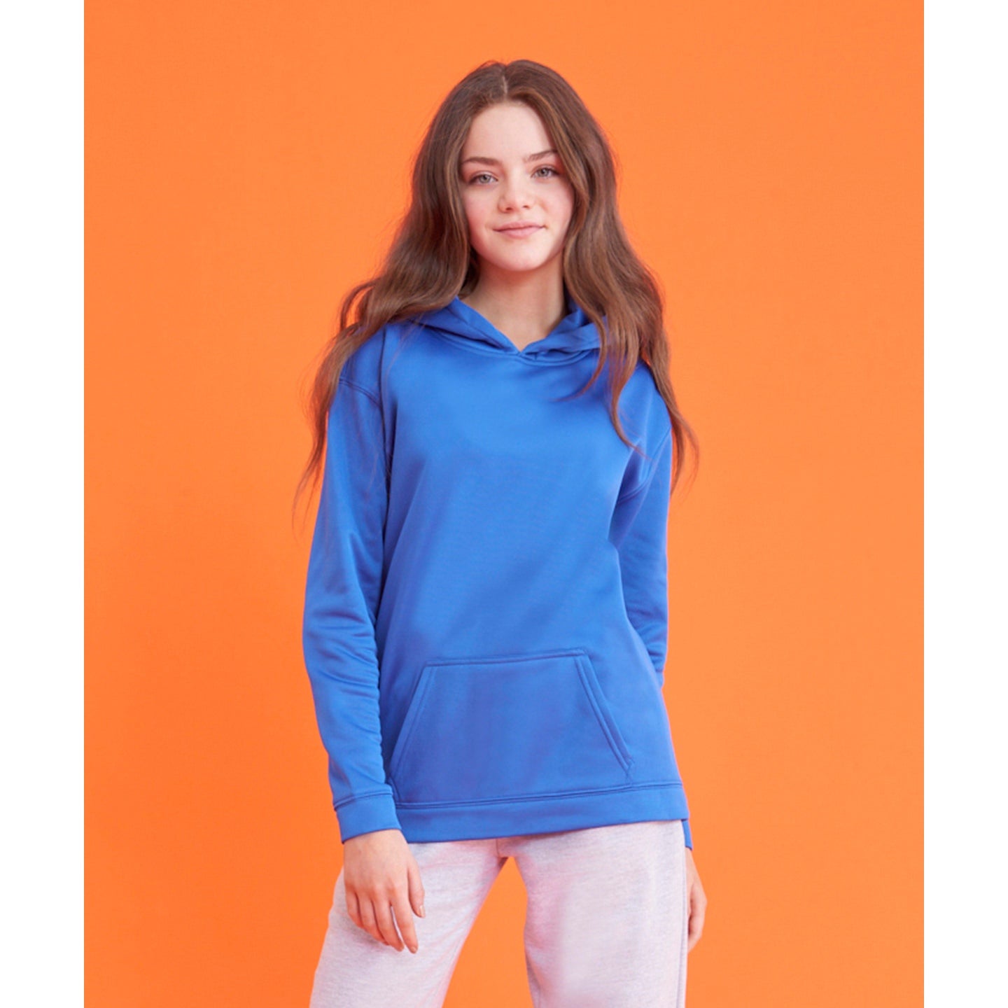 Awdis Just Hoods Kids Sports Hoodie 100% Polyester Kangaroo Pocket Various Sizes