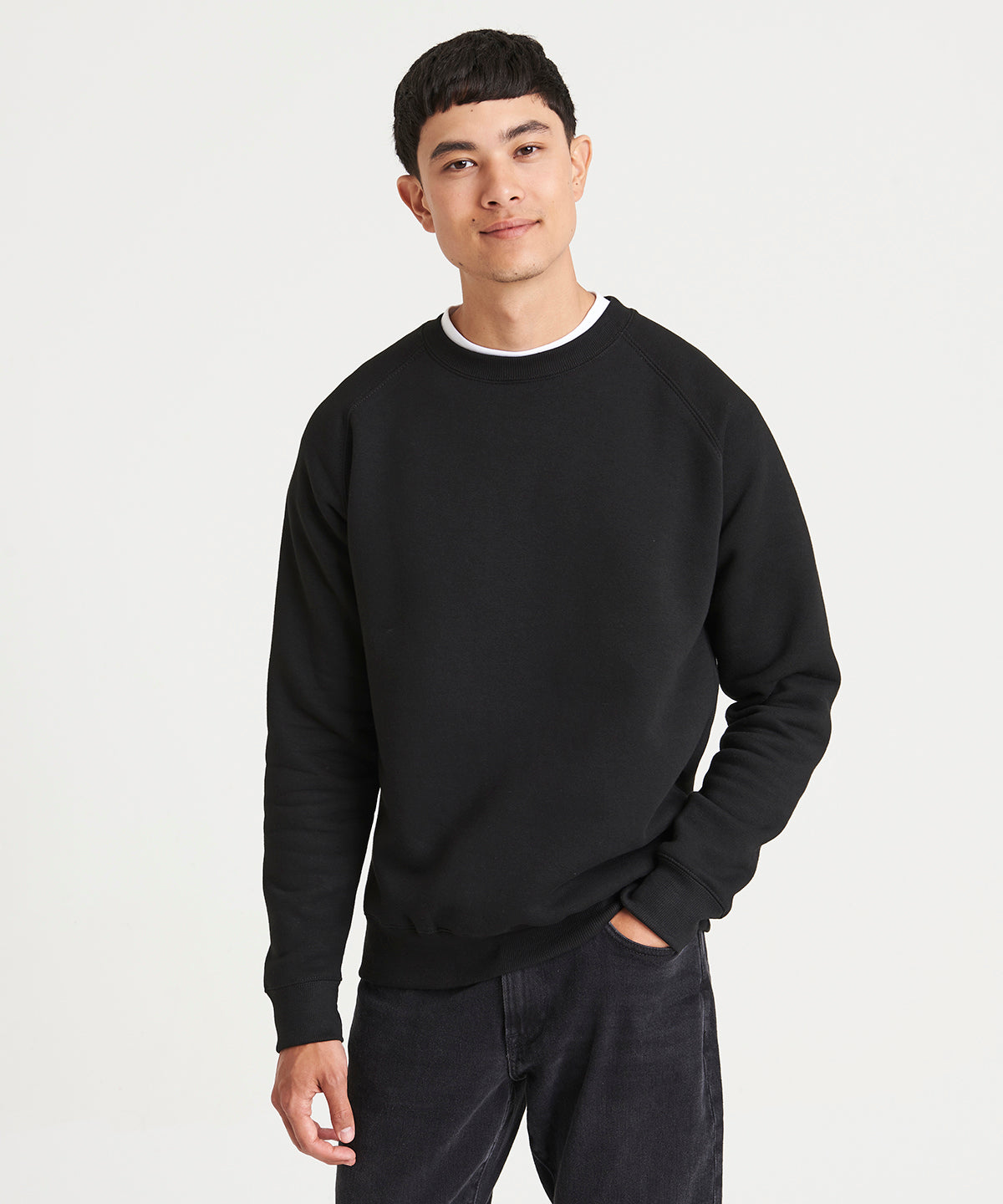 Awdis Just Hoods Graduate Heavyweight Sweatshirt Raglan Sleeves Soft Cotton