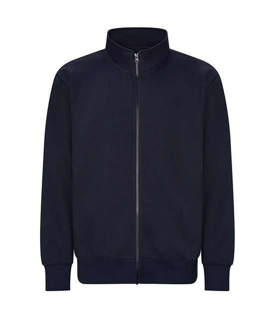 Awdis Just Hoods Full-Zip Sweatshirt Ribbed Cuffs Soft Cotton Blend Casual Wear