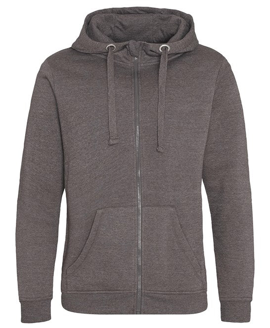 Awdis Just Hoods Heavyweight Full Zip Hoodie with Pockets, Soft Touch Fabric