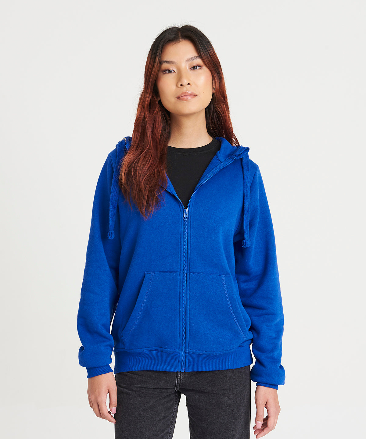 Awdis Just Hoods Heavyweight Full Zip Hoodie with Pockets, Soft Touch Fabric