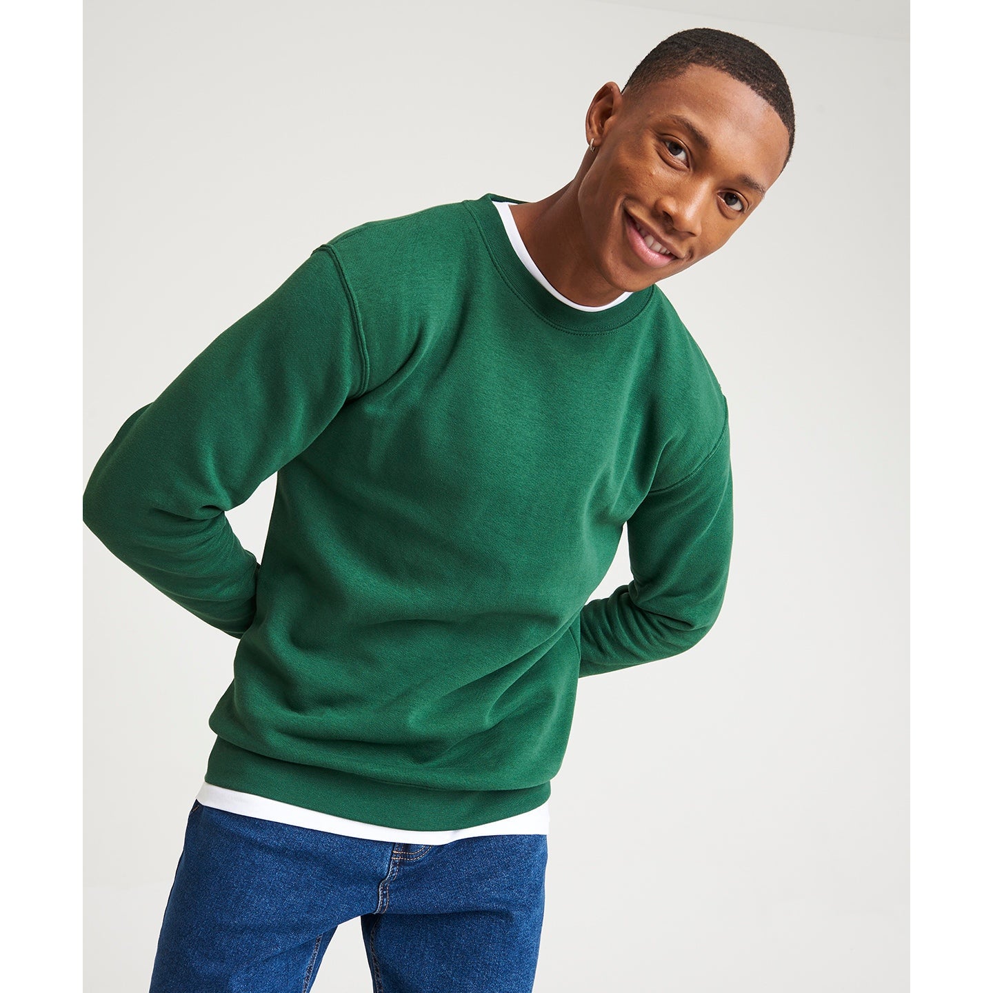 Awdis Just Hoods Organic Sweatshirt 80% Cotton Recycled Polyester Vegan