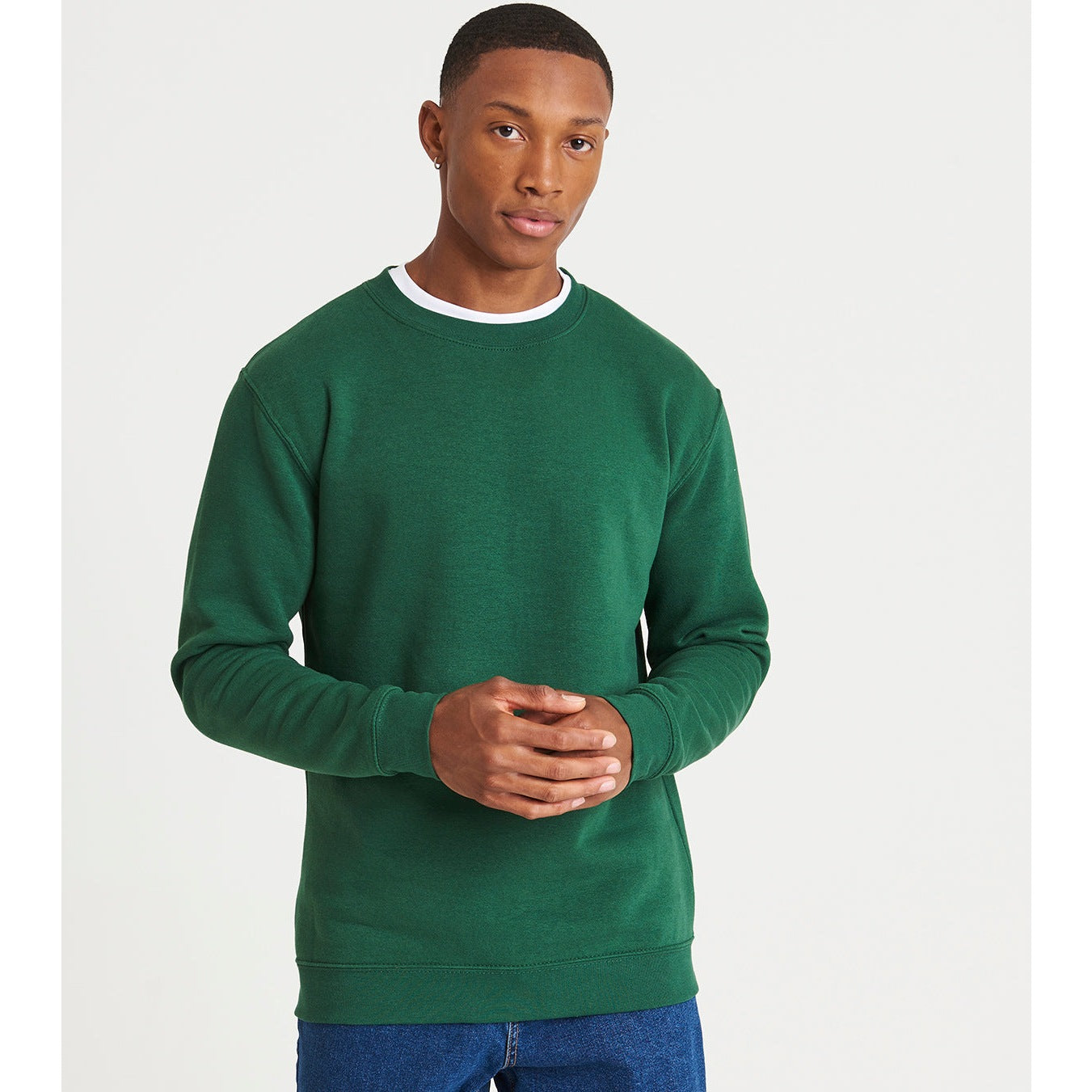 Awdis Just Hoods Organic Sweatshirt 80% Cotton Recycled Polyester Vegan