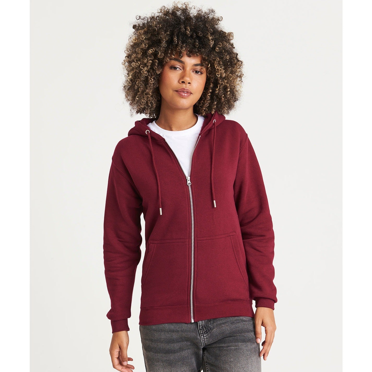 Awdis Just Hoods Organic Zoodie 80% Cotton Eco-Friendly Soft Fleece Hoodie