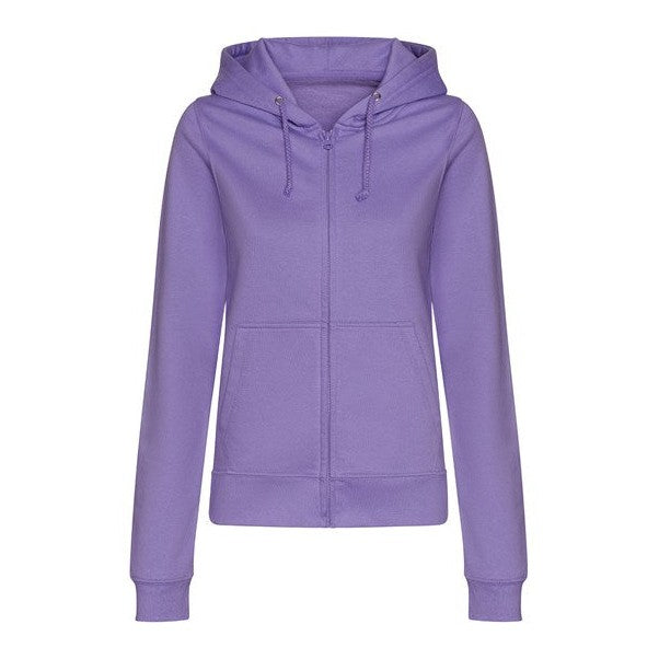 Awdis Just Hoods Women's College Zoodie Full Zip Soft Cotton Relaxed Fit