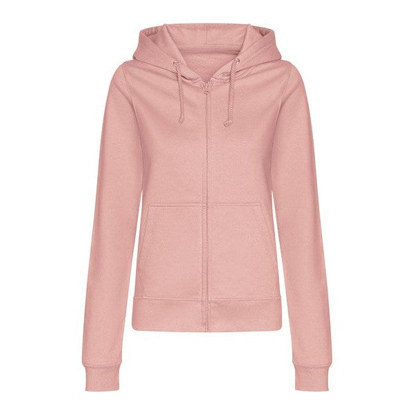 Awdis Just Hoods Women's College Zoodie Full Zip Soft Cotton Relaxed Fit