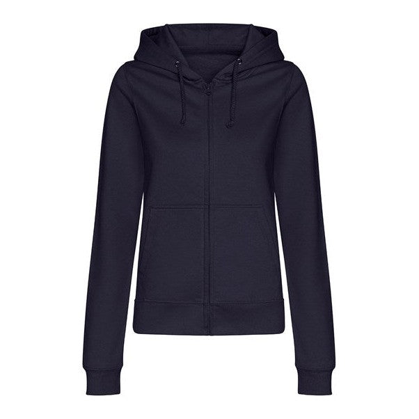 Awdis Just Hoods Women's College Zoodie Full Zip Soft Cotton Relaxed Fit