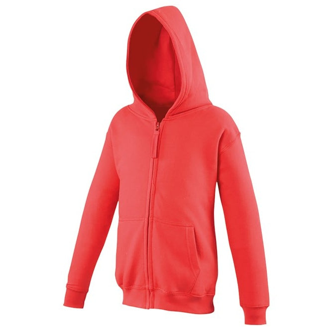 Awdis Just Hoods Kids Zoodie Full Zip Hoodie Soft Cotton Dance Sports Top