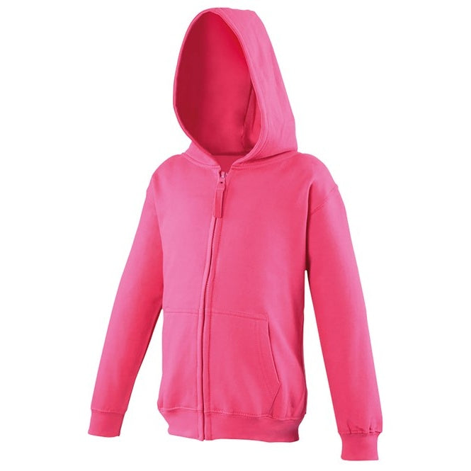 Awdis Just Hoods Kids Zoodie Full Zip Hoodie Soft Cotton Dance Sports Top