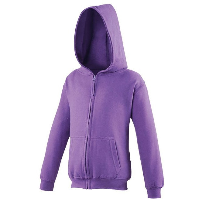 Awdis Just Hoods Kids Zoodie Full Zip Hoodie Soft Cotton Dance Sports Top