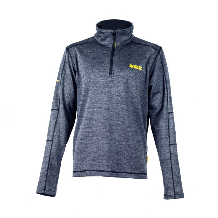 DeWalt Jonesborough 1/4 Zip Sweatshirt Funnel Neck Midlayer Fleece Stretch