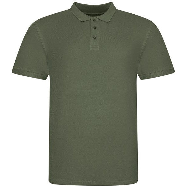 Awdis Just Polo 100% Cotton Polo Shirt with Side Vents & 3-Button Placket