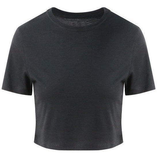 Awdis Just T's Women's Cropped Triblend T-Shirt, Short Sleeve, Girlie Fit