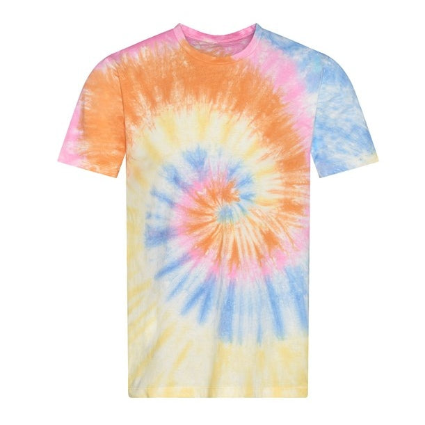 Awdis Just T's Tie-Dye T-Shirt Short Sleeve Combed Cotton Unique Design