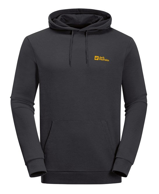 Jack Wolfskin Organic Cotton Hoodie Adjustable Hood Large Pocket Soft S-2XL