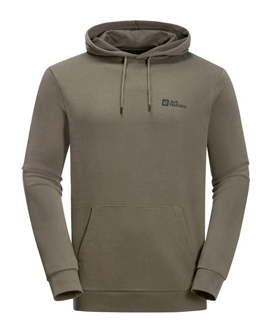 Jack Wolfskin Organic Cotton Hoodie Adjustable Hood Large Pocket Soft S-2XL