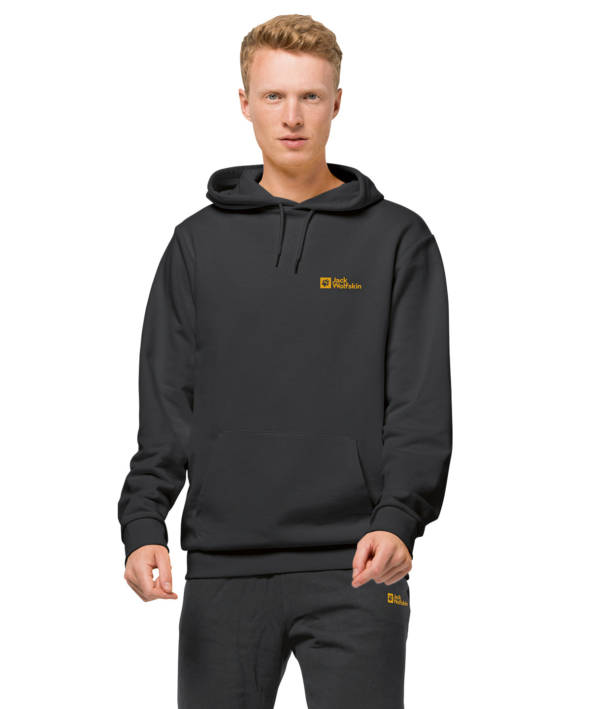 Jack Wolfskin Organic Cotton Hoodie Adjustable Hood Large Pocket Soft S-2XL