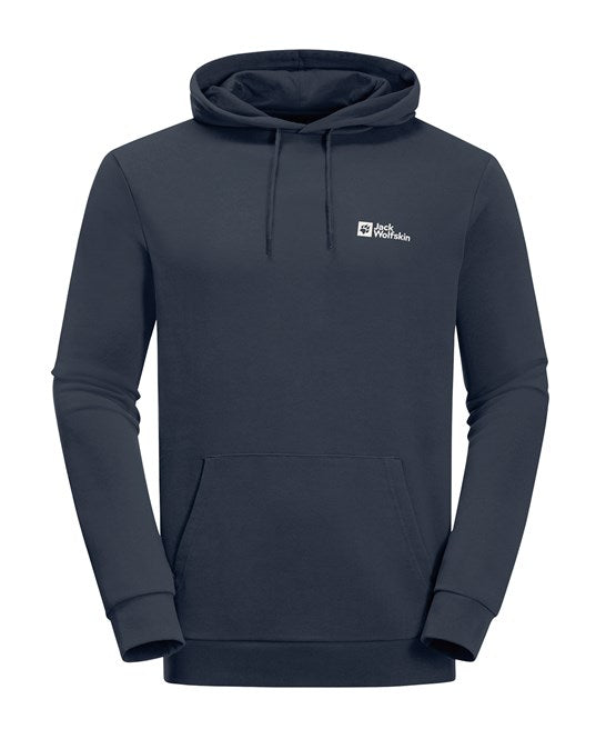 Jack Wolfskin Organic Cotton Hoodie Adjustable Hood Large Pocket Soft S-2XL