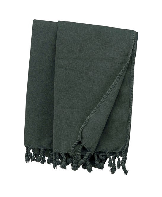 Kariban Vintage Fouta 100% Cotton 165x90cm Washed Effect Unique Fringes